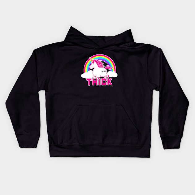 Weightlifting Unicorn, unicorn fitness, gym girl, barbell unicorn Kids Hoodie by TimAddisonArt